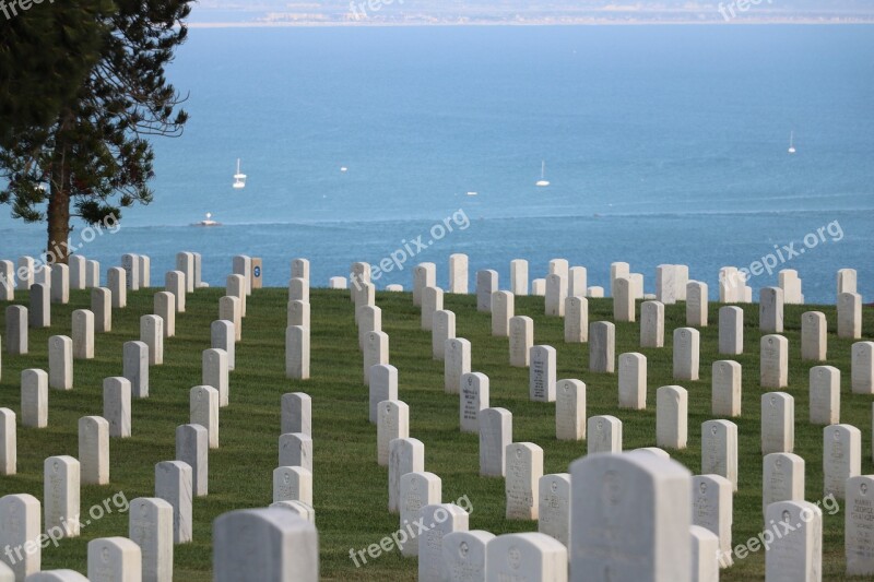 Cemetery Military Navy Graveyard Tombstone