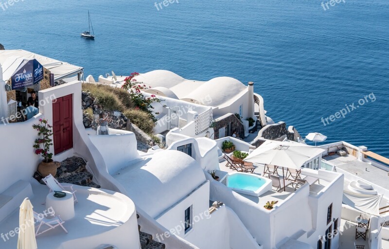 Santorini Oia Greece Landscape Travel