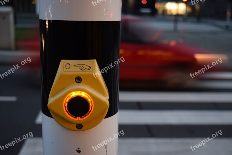 The Traffic Light Button Pedestrian Crossing Free Photos