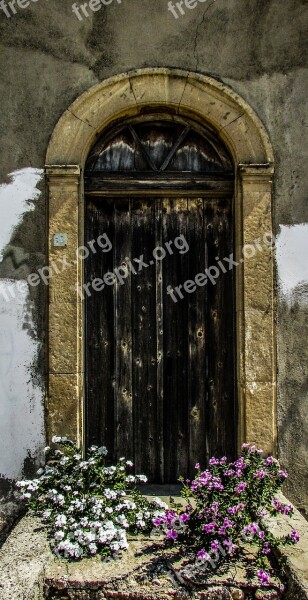 Door Entrance Wooden House Old