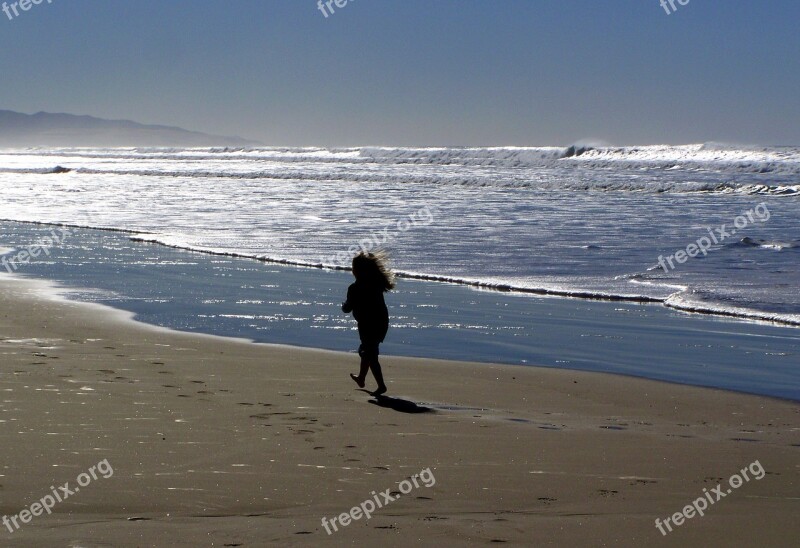 Beach Sea Sun Child Sand