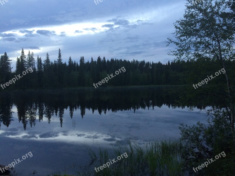 Lake Landscape Finnish Kainuu Beach