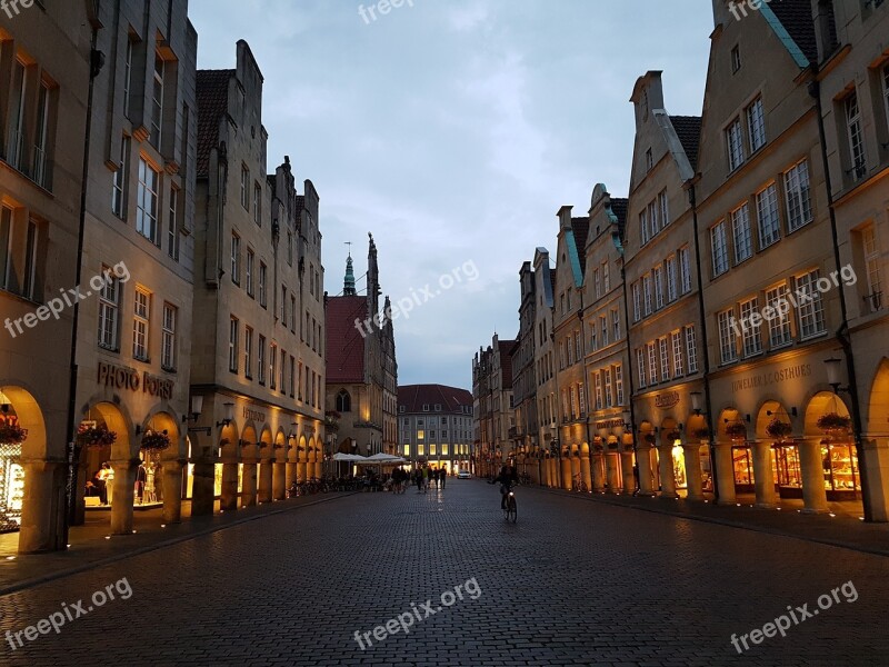 Münster Principal Market Downtown Westfalen Stadtmitte