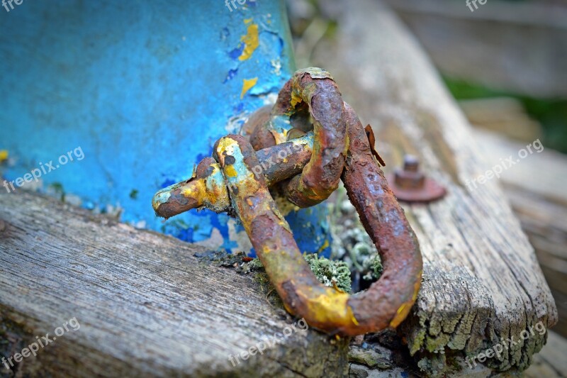 Old Rusted Shackles Eyelet Rust