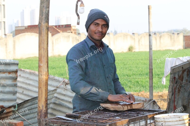 Butcher Man Meat Raw Butchering