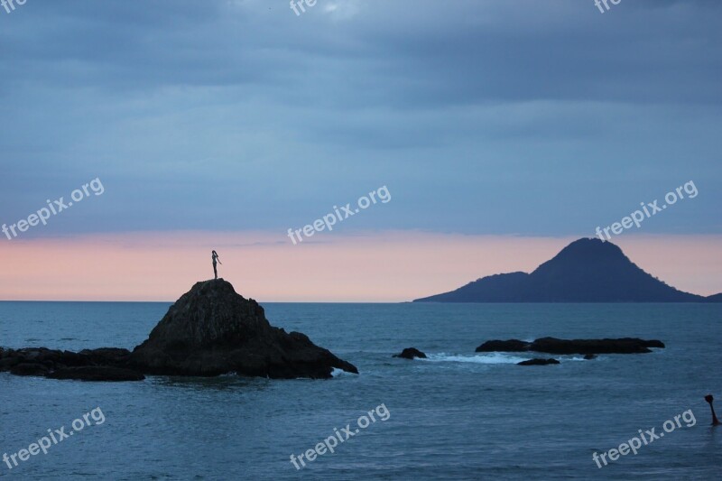 New Zealand Landscape Maori Whale Island Pacific