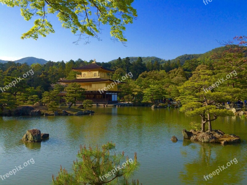 Japan Temple Of The Golden Pavilion Vision Free Photos