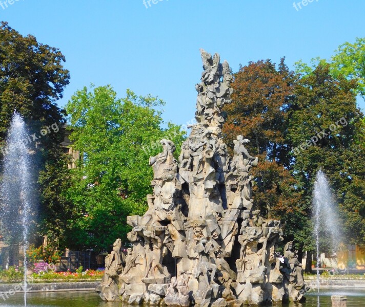 Huguenot Fountain Fountain Gain Middle Franconia Bavaria