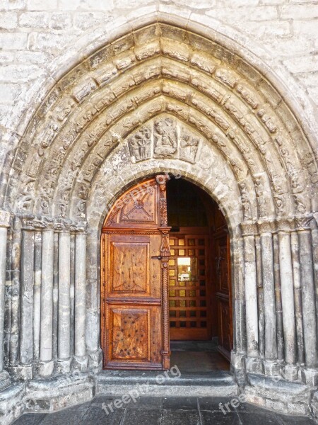 Gothic Portal Portalada Church Vielha