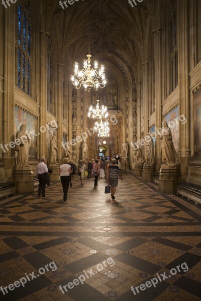 Palace Of Westminster Corridors Of Power British Houses Of Parliament Long Gallery Victorian Tiled Floor