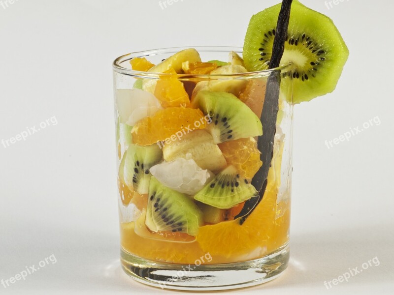 Fruits Fruit Cocktail Exotic Kiwi Vitamins