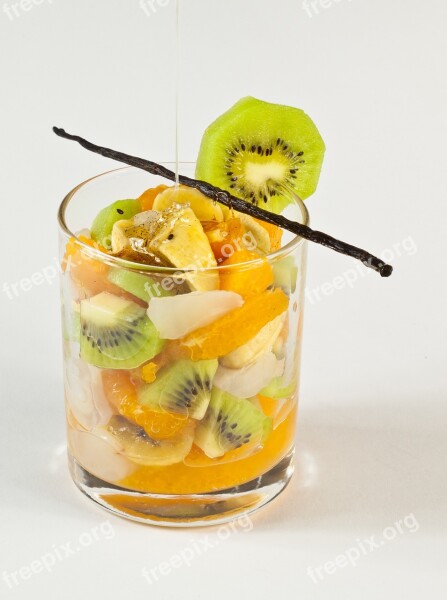 Fruits Fruit Cocktail Exotic Kiwi Vitamins