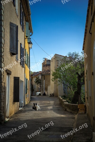 Street Aiguines Provence South Of France France