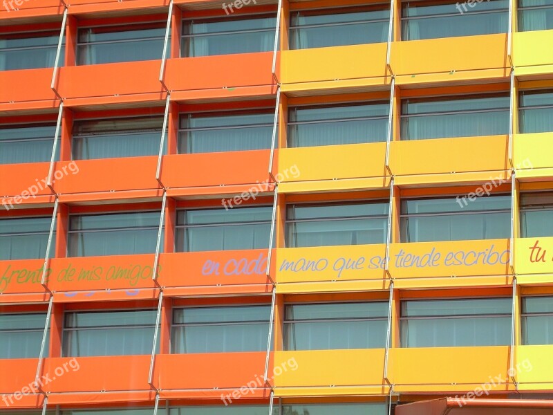 Oranges Facade Windows Free Photos