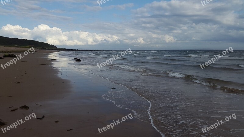 Isle Of Arran Scotland Beach Sky Path