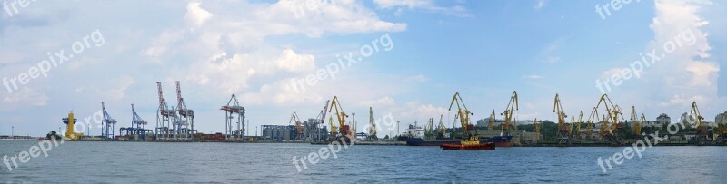 Sea Port Sea Yalta Landscape Black Sea