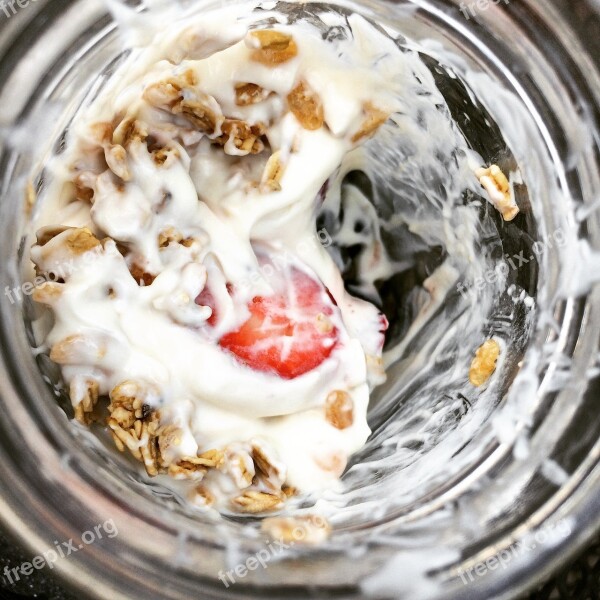 Parfait Yogurt Breakfast Cream Dairy