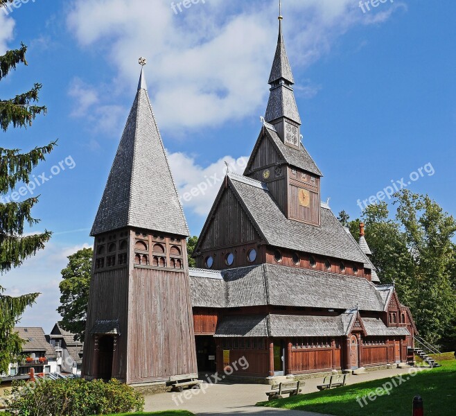 Stave Church Goslar-hahnenklee West Side Resin Oberharz