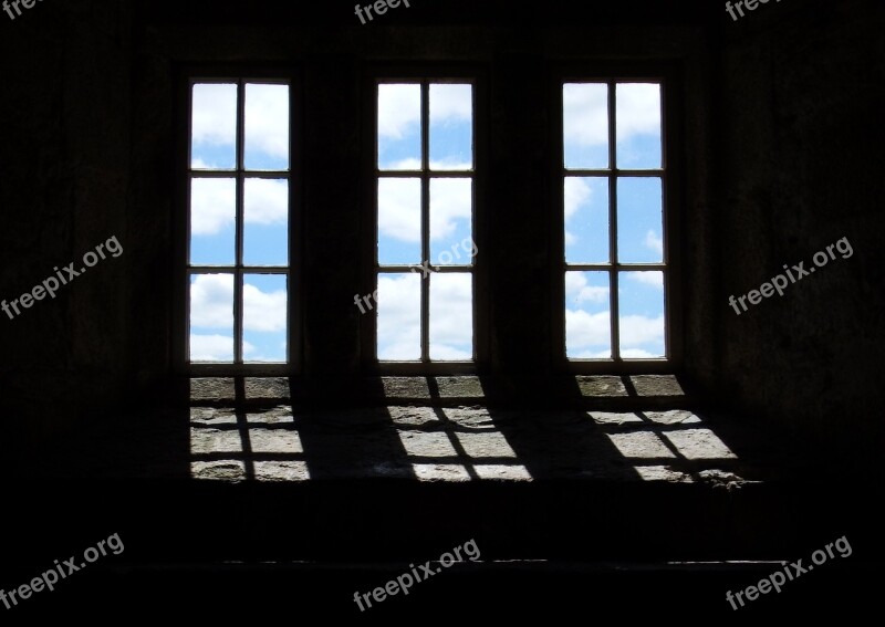 Window Light Clouds Contrast Castle