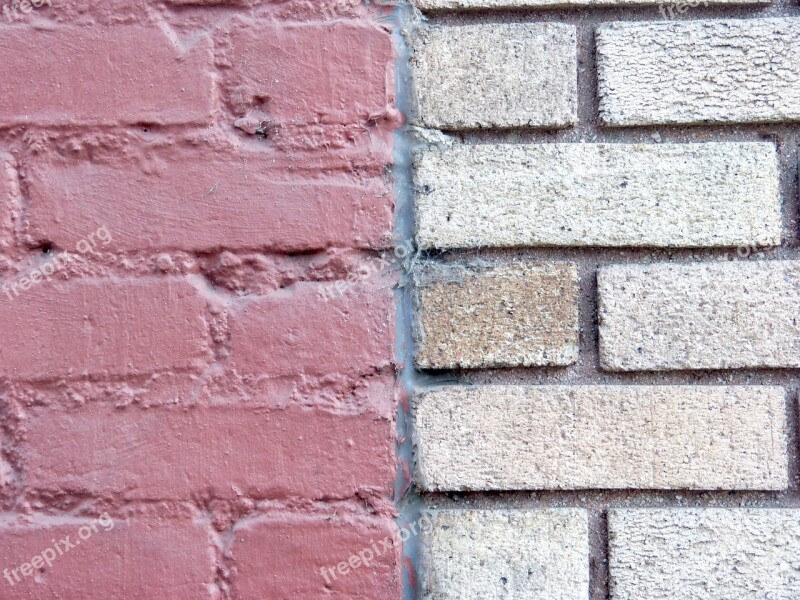 Brick Wall Brick Background Wall Texture Painted Brick