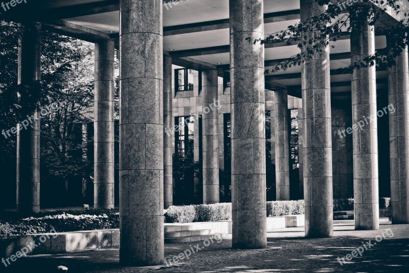 Columnar Stone Architecture Building Stone Column