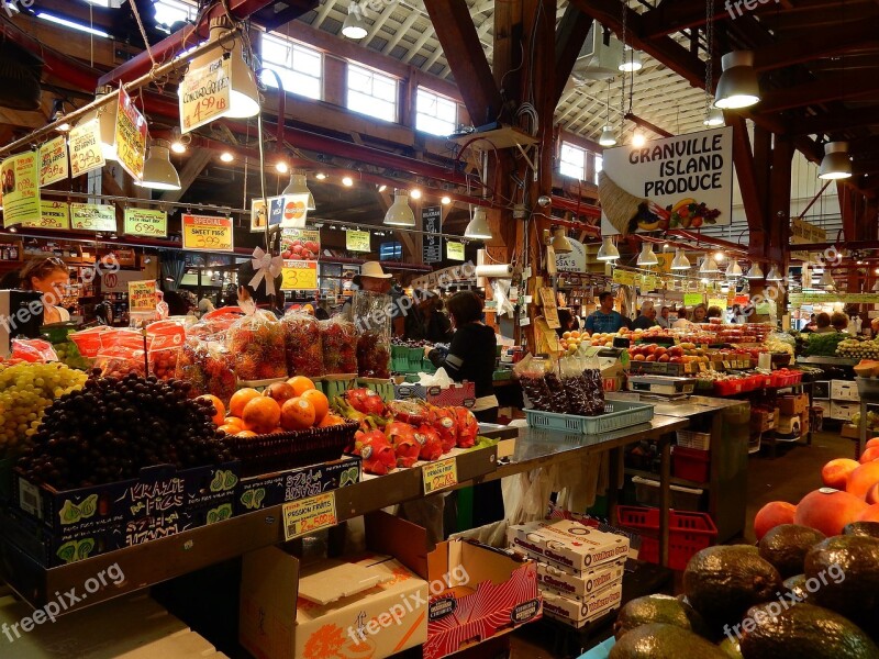 Public Market Granville Island False Creek Vancouver British Colombia