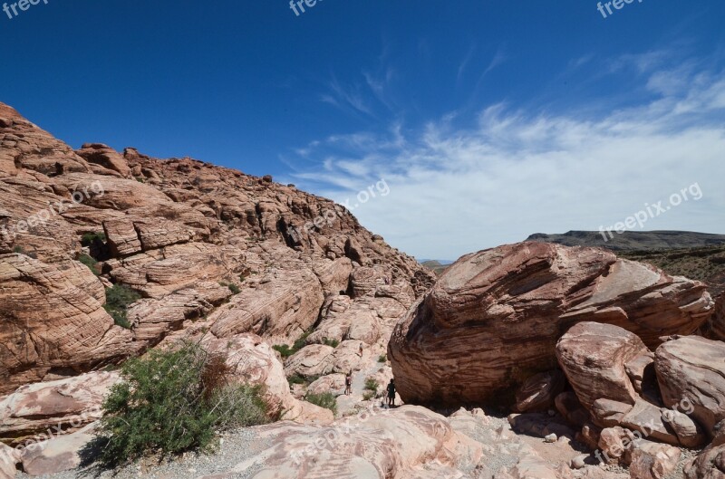 Usa America Nevada Red Rock Canyon Rock