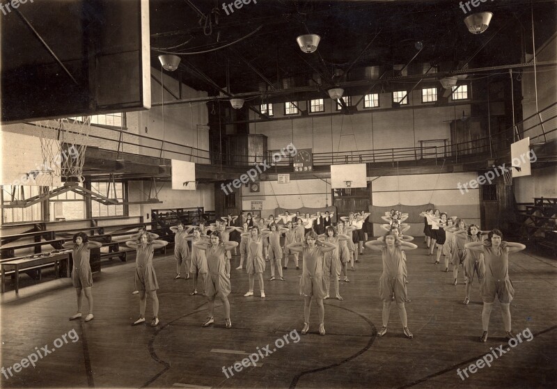 Gym Gym Class 1940's Fitness Exercise