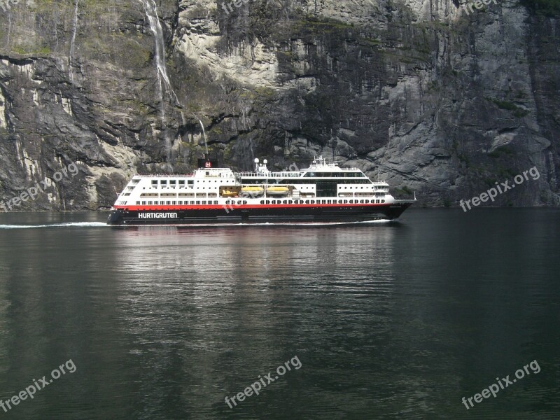 Hurtigruten Fjord Norway Free Photos