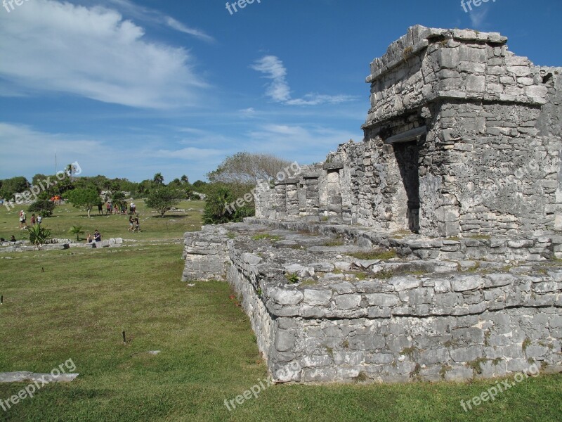 Tulum Ruins Mexico Maya Free Photos