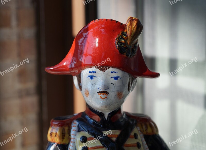 Ceramics Ceramic Soldier Military The Three-cornered Hat