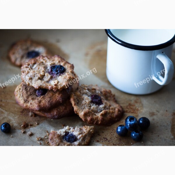 Cookies Blueberry Food Snack Berry