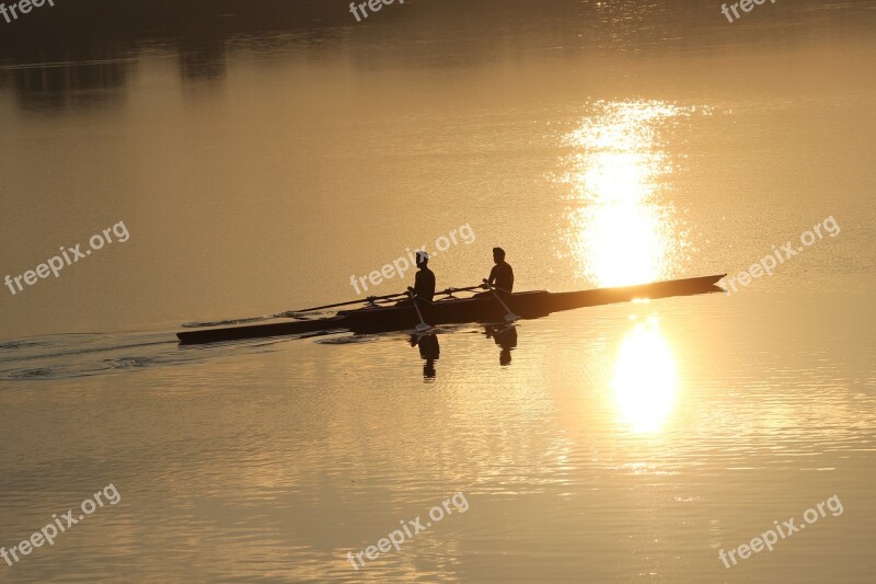 Sculling Chandigarh Water Lake Sukhna