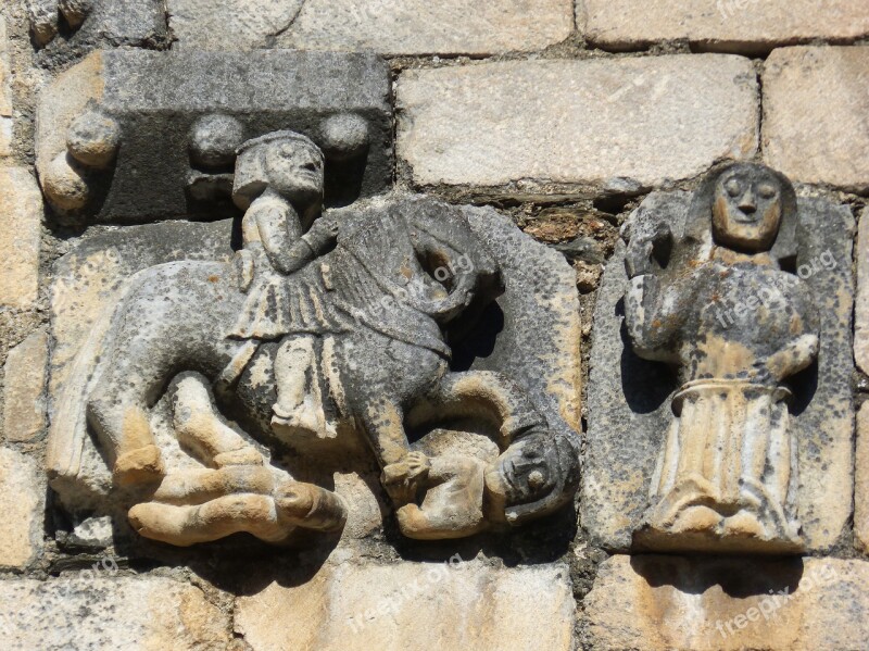 Church Relief Tredós Val D'aran Romanesque