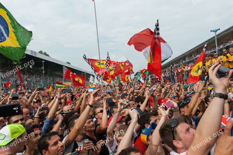 Public Festivity Monza Formula 1 People