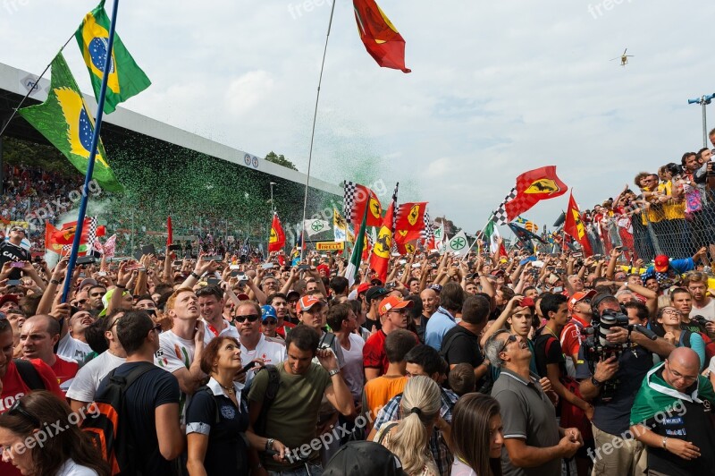 Public Festivity Monza Formula 1 People