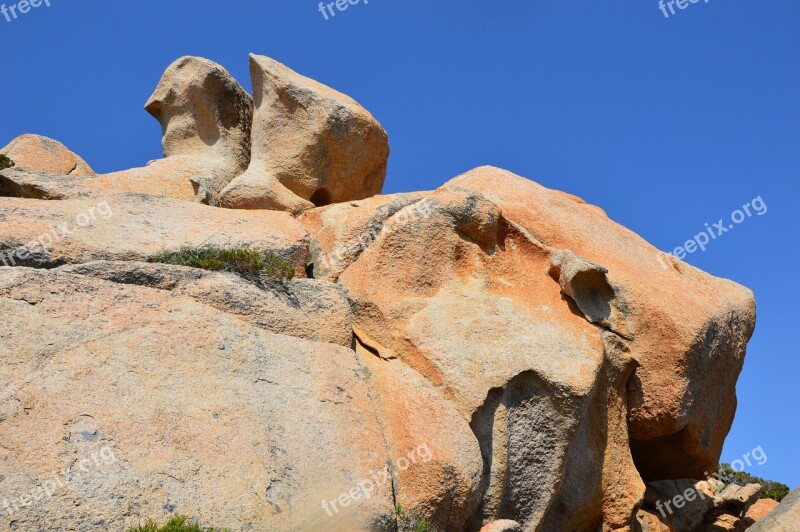 Corsican Pierre Rock Hiking Landscape