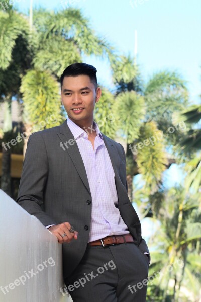 Asian Hawaii Male Man Business Man