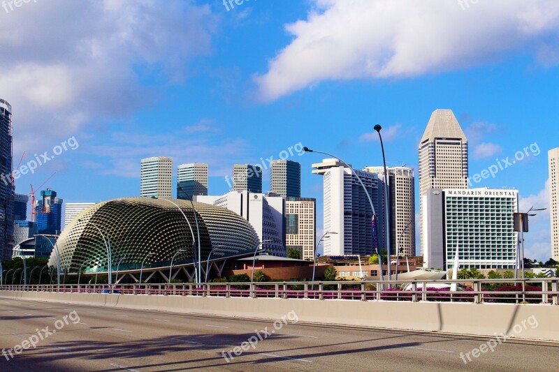 Singapore Skyscrapers Architecture Building Skyscraper