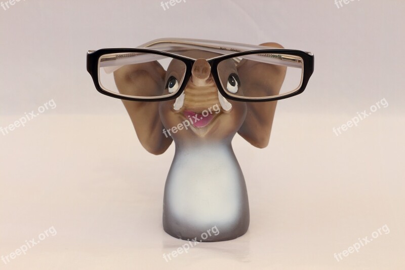 Elephant Glasses Glasses Stand Reading Glasses Free Photos