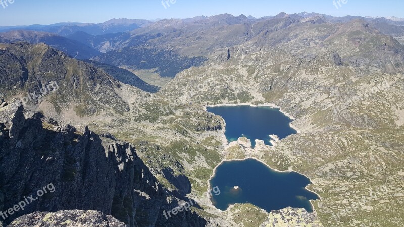 Estany Views Mountain Andorra Mountain Landscape