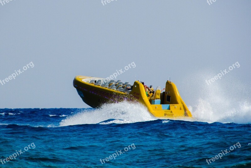 Speed Boat Water Sports Speed Water Fun