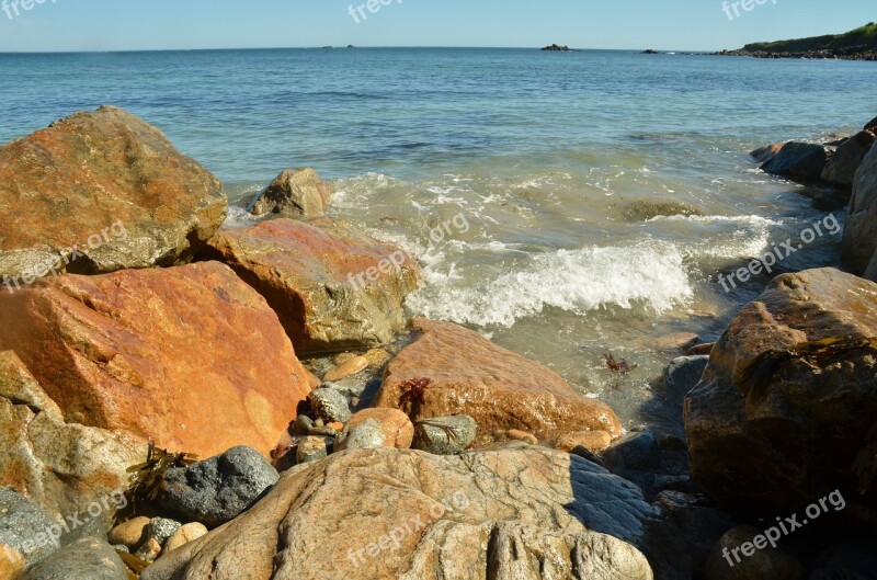 Sea Ocean Coast Rock Golf