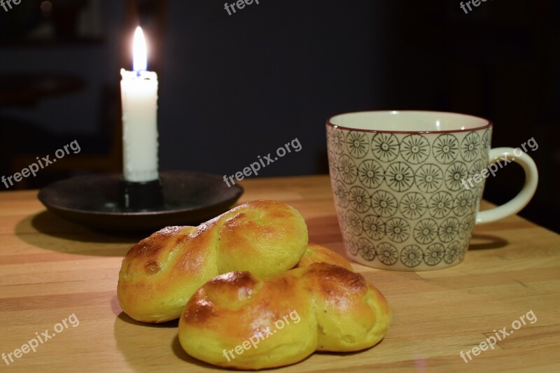 Saffron Bun Lucia Lussekatter Freshly Baked Free Photos