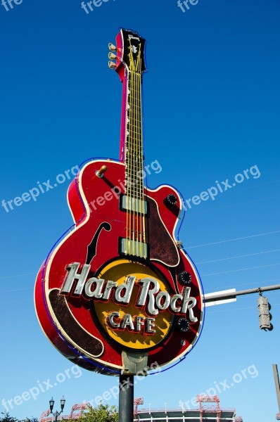 Nashville Usa America Tennesse Guitar