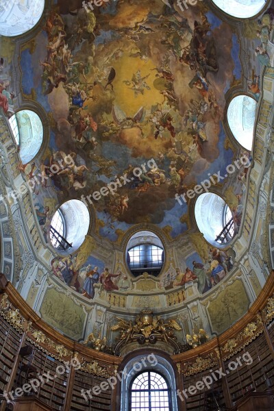 Vienna National Library Ceremonial Hall Hofburg Imperial Palace Books