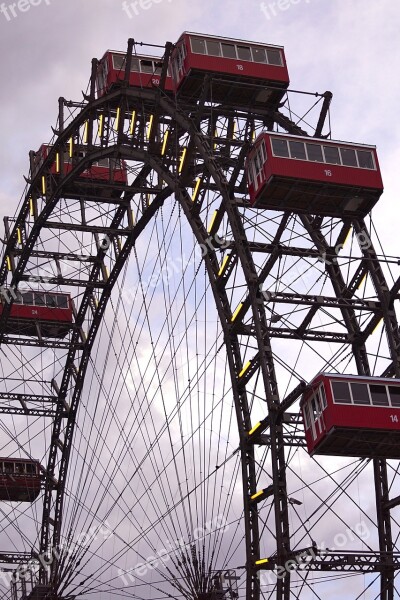 Vienna Ferris Wheel Prater Amusement Park Austria