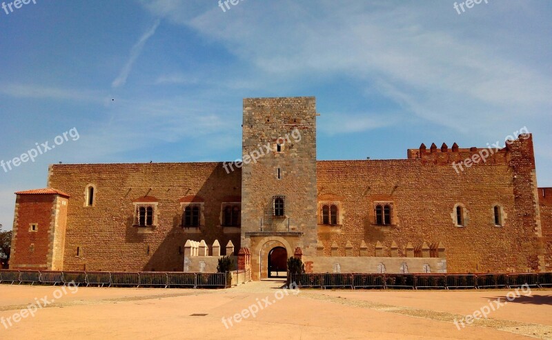 Castle Perpignan France Medieval Architecture