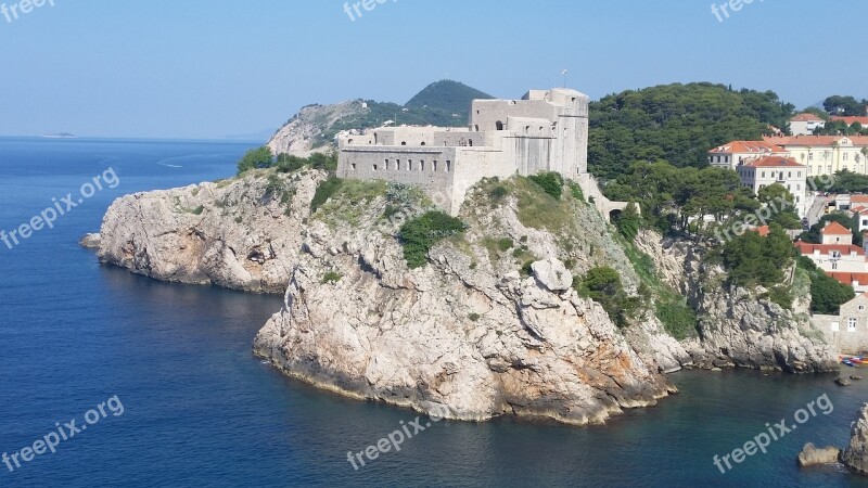 Croatia Old Town Dubrovnik Architecture Holiday