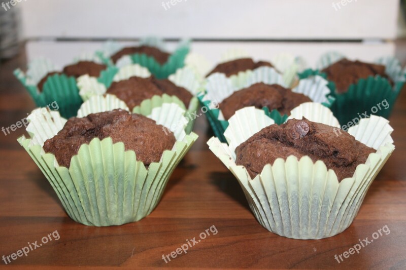 Muffins Chocolate Home Baking Baking Sjokolademuffins